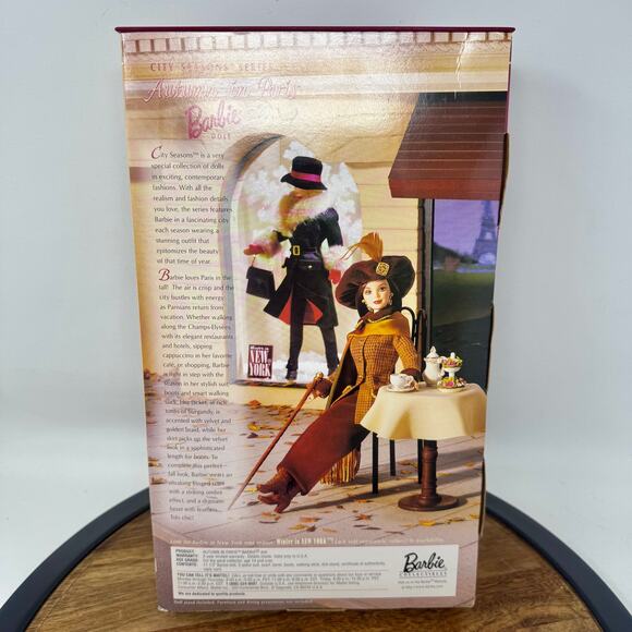 Barbie Collector Edition City Seasons 'Autumn in Paris' 1998 Fall Collection NIB - Picture 2 of 3